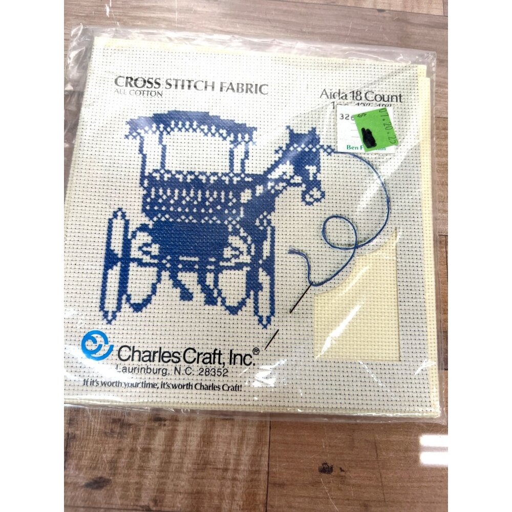 Charles Craft 18 Count Aida Cross Stitch Fabric Packaged